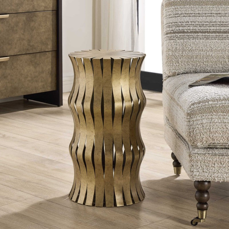 Arida - Accent Table - Aged Gold