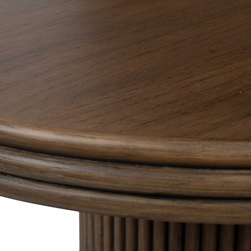 Top - Tier Oval Walnut Side Table - Woodtone