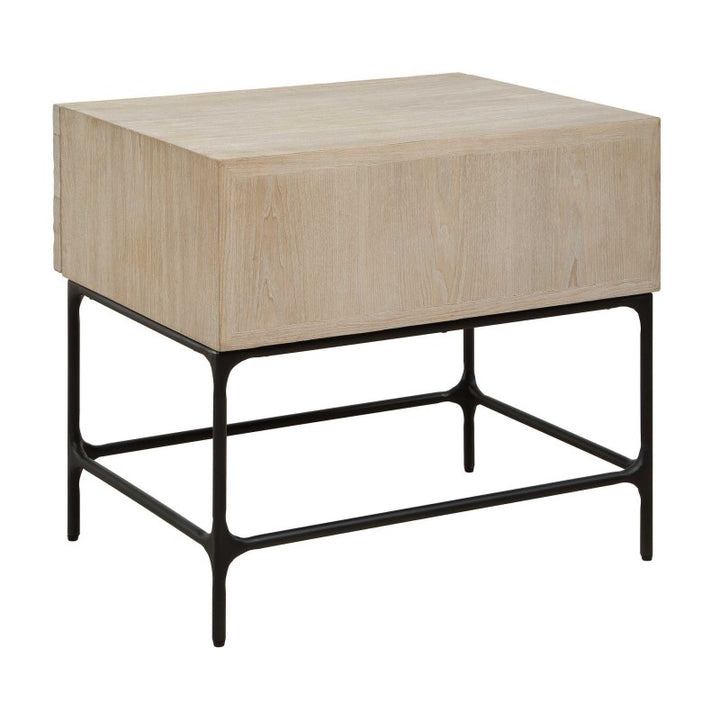 Lunar - Wooden Side Table - Black / Woodtone