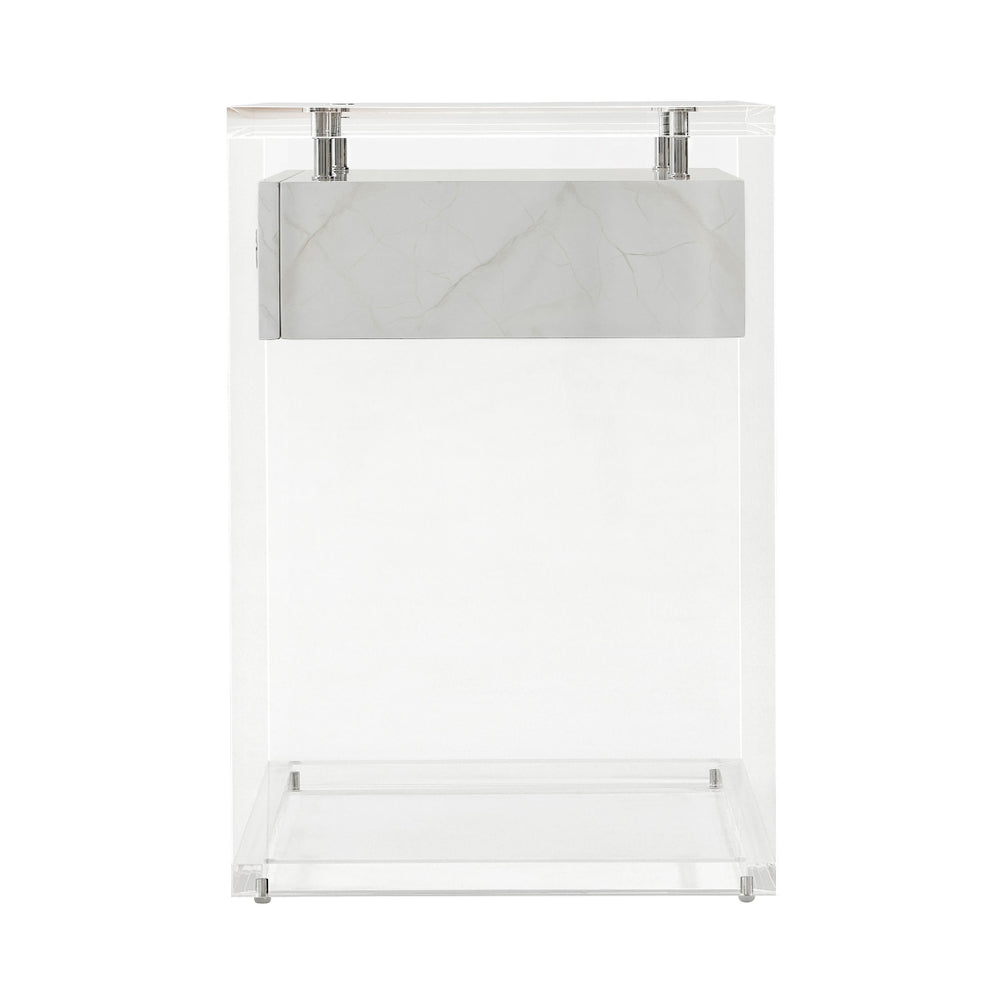 Generation (Faux Carrara) Side Table