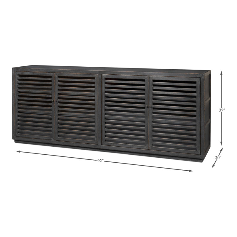 St Lucia Sideboard W/Solid Sides