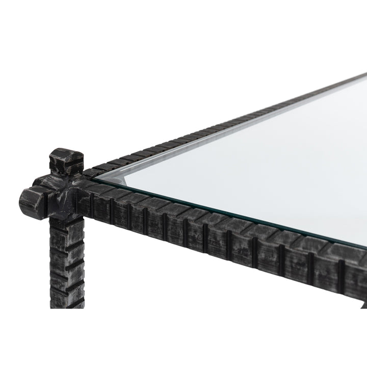 Serrated Edge Iron Coffee Table