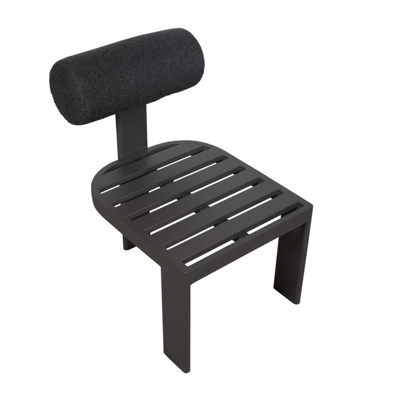 Bolster Back - Outdoor Dining Chair - Charcoal
