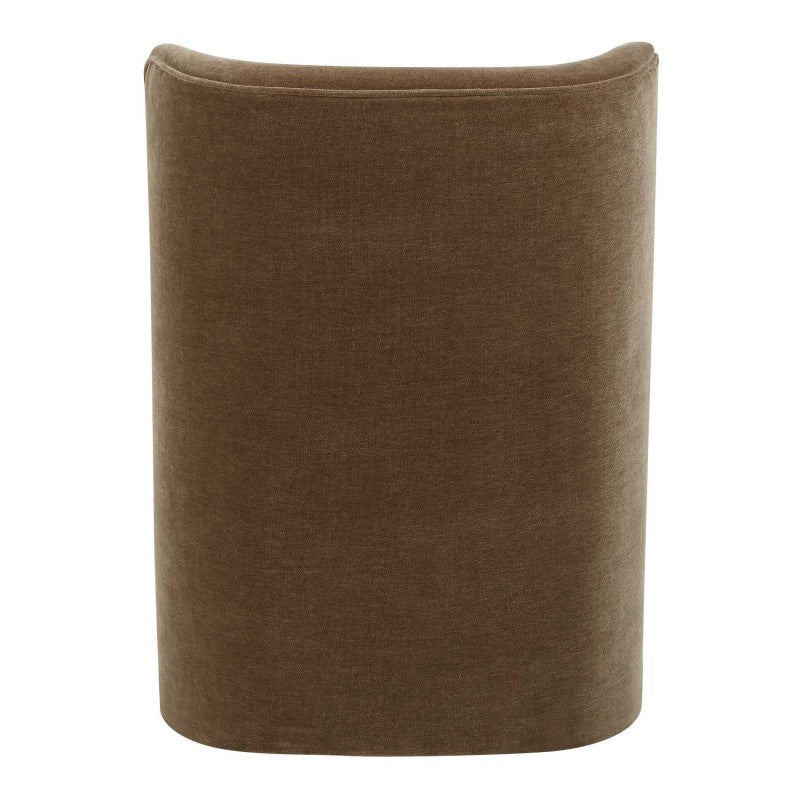 Outlook - Modern Velvet Dining Chair - Brown