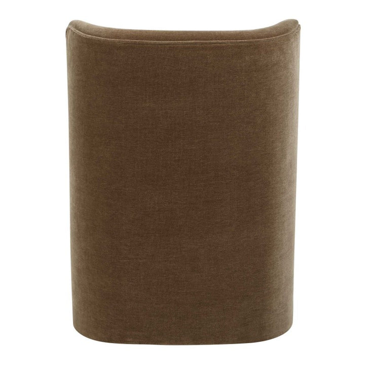 Outlook - Modern Velvet Dining Chair - Brown