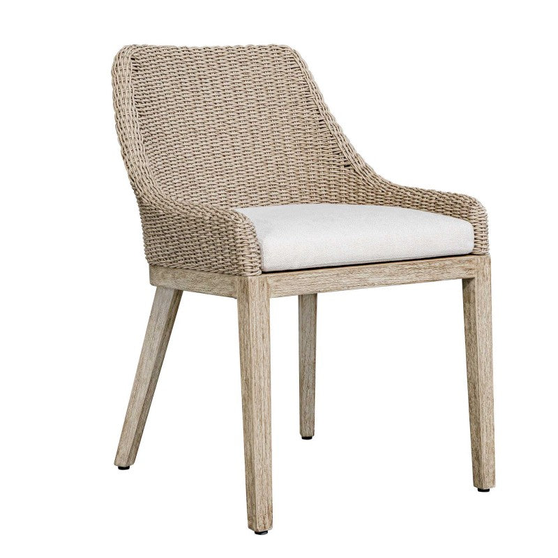 Paloma - Outdoor Wicker Dining Chair - Gray