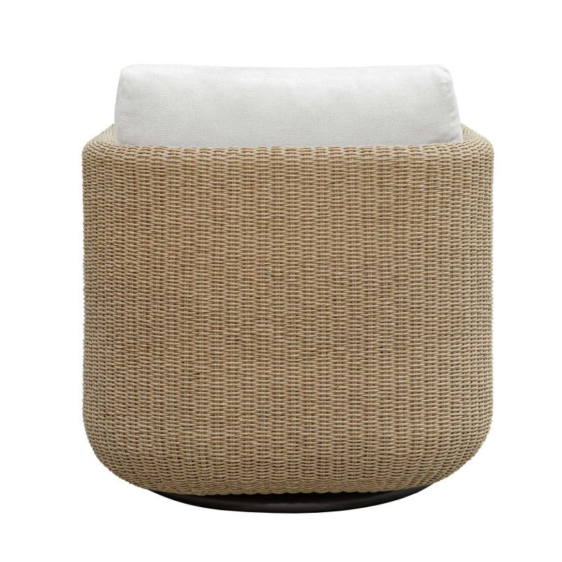 Santorini - Outdoor Swivel Lounge Chair - Brown