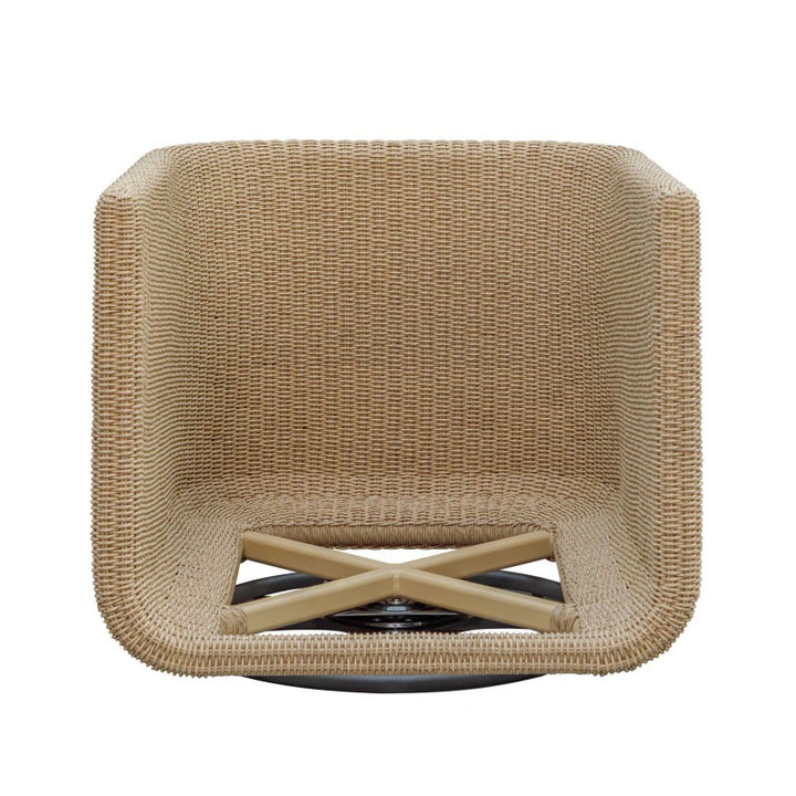 Santorini - Outdoor Swivel Lounge Chair - Brown