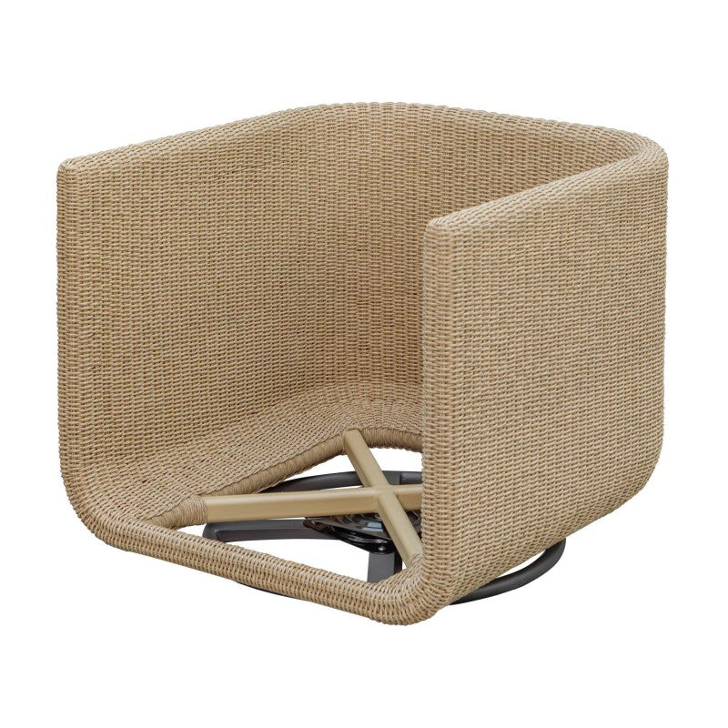 Santorini - Outdoor Swivel Lounge Chair - Brown
