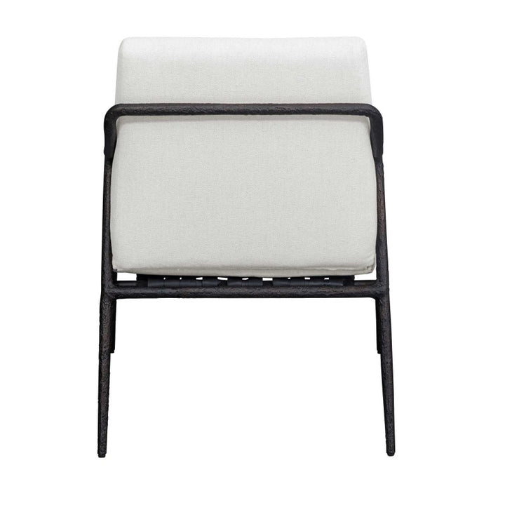 Thayer - Outdoor Upholstered Lounge Chair - Bronze / White