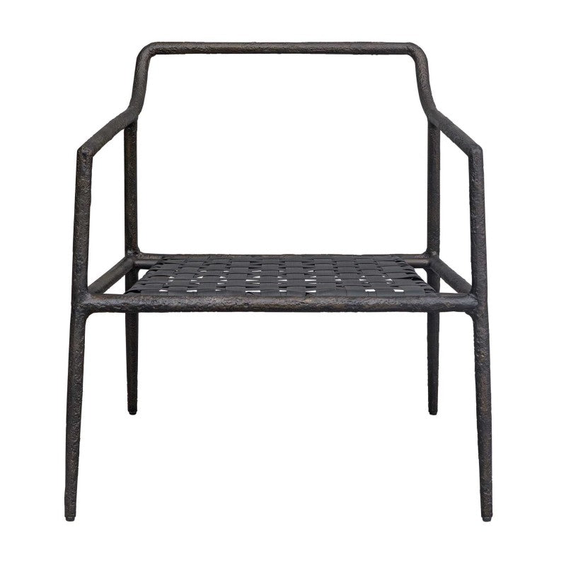 Thayer - Outdoor Upholstered Lounge Chair - Bronze / White