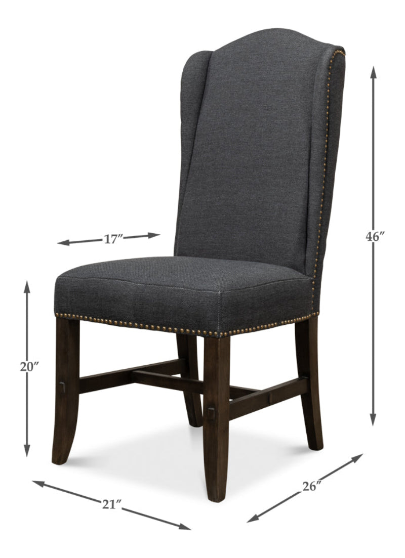 Black High Back Dining Chair