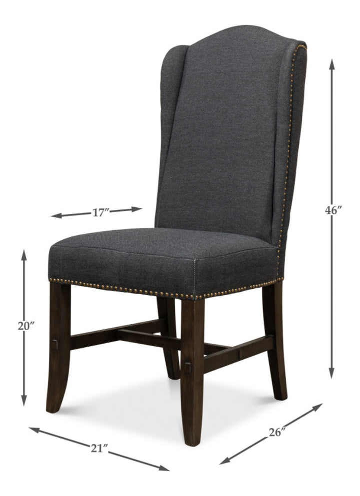 Black High Back Dining Chair