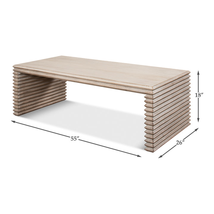 Stacked Cocktail Table