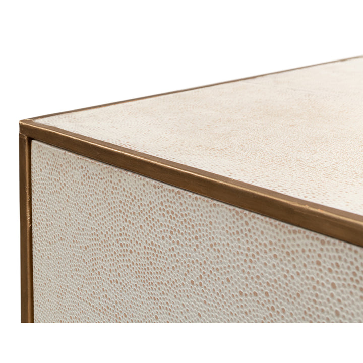 Shagreen 3 Drawer Side Table