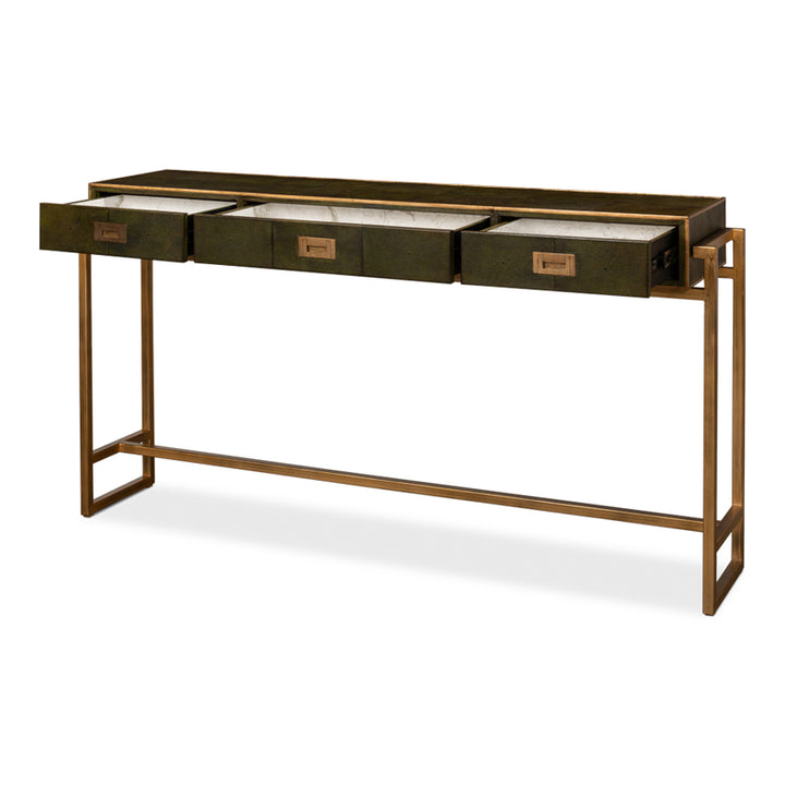 Shagreen Console Table