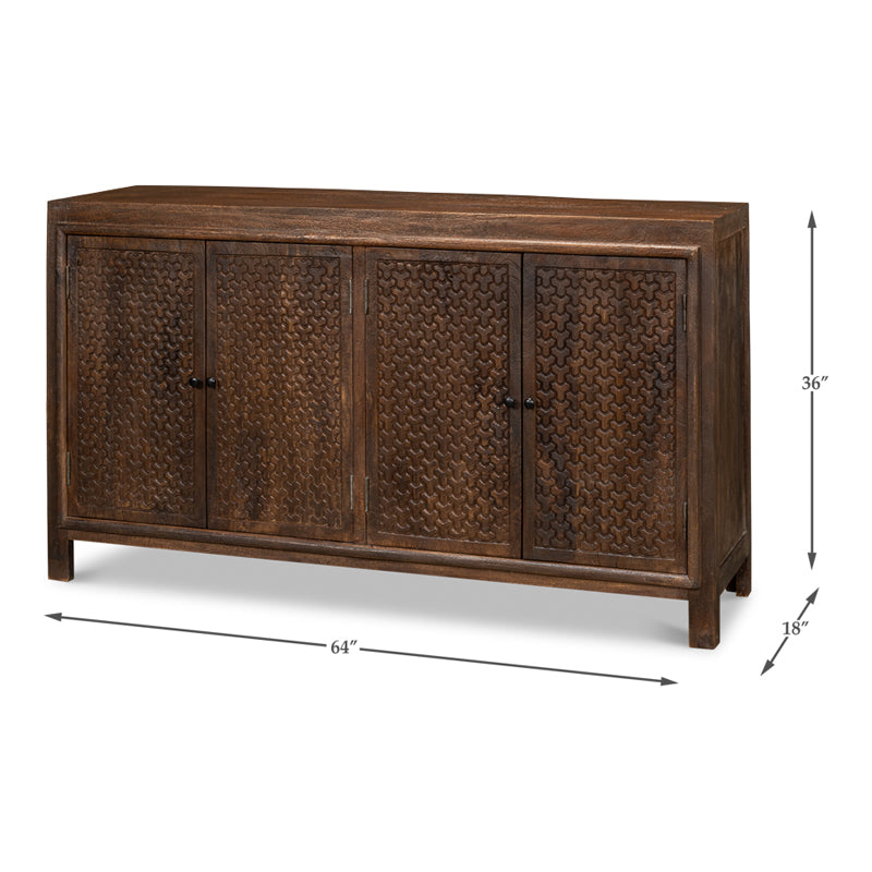 *Battle Chainmail 4 Door Sideboard