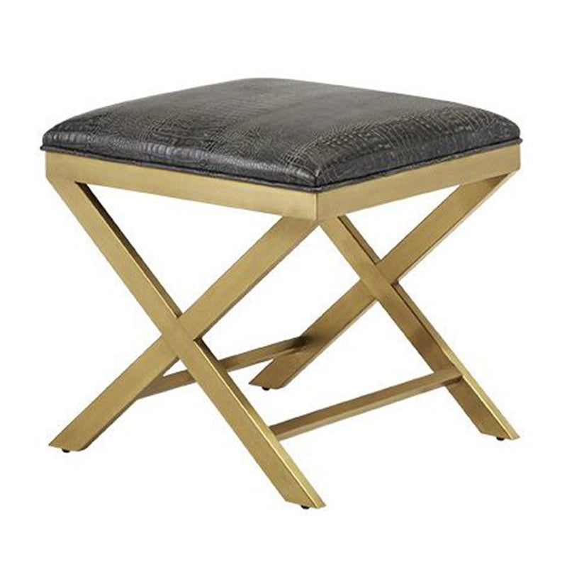 Anya Brass Ottoman