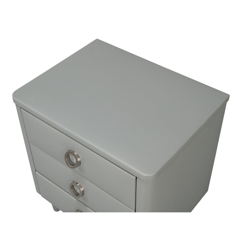 Avvolto Three Drawer Night Stand