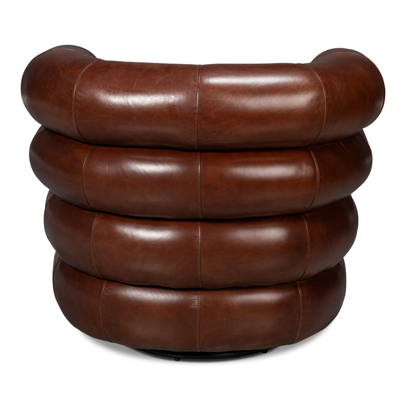 Rondo Leather Swivel Chair
