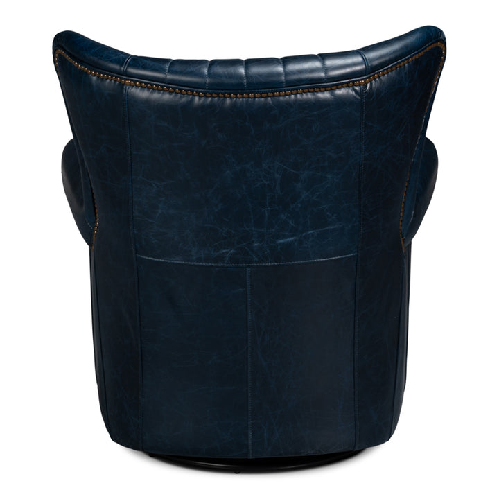 Bugatti Leather Swivel Chair
