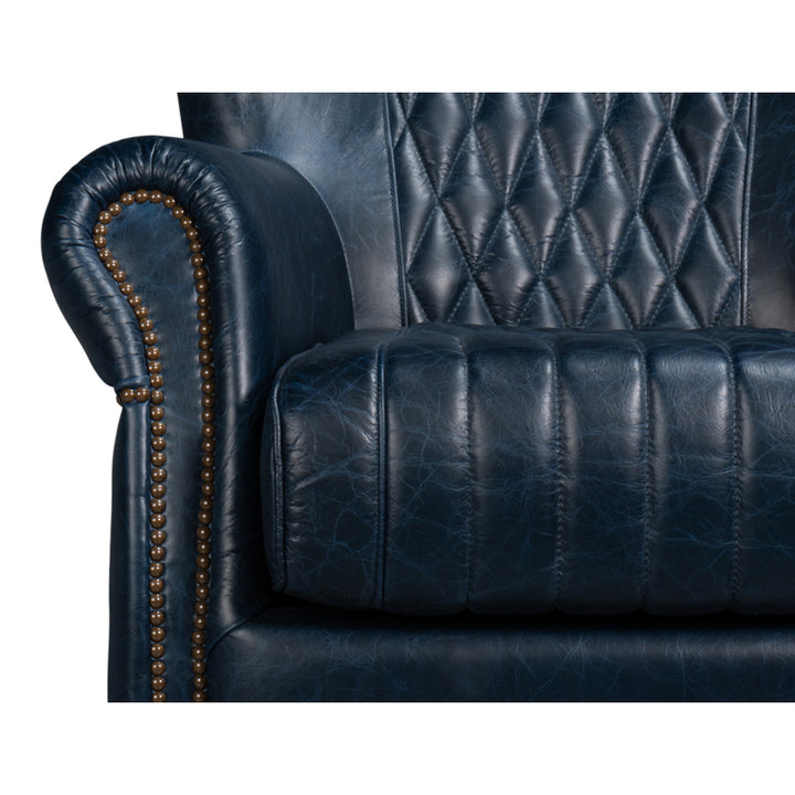 Bugatti Leather Swivel Chair