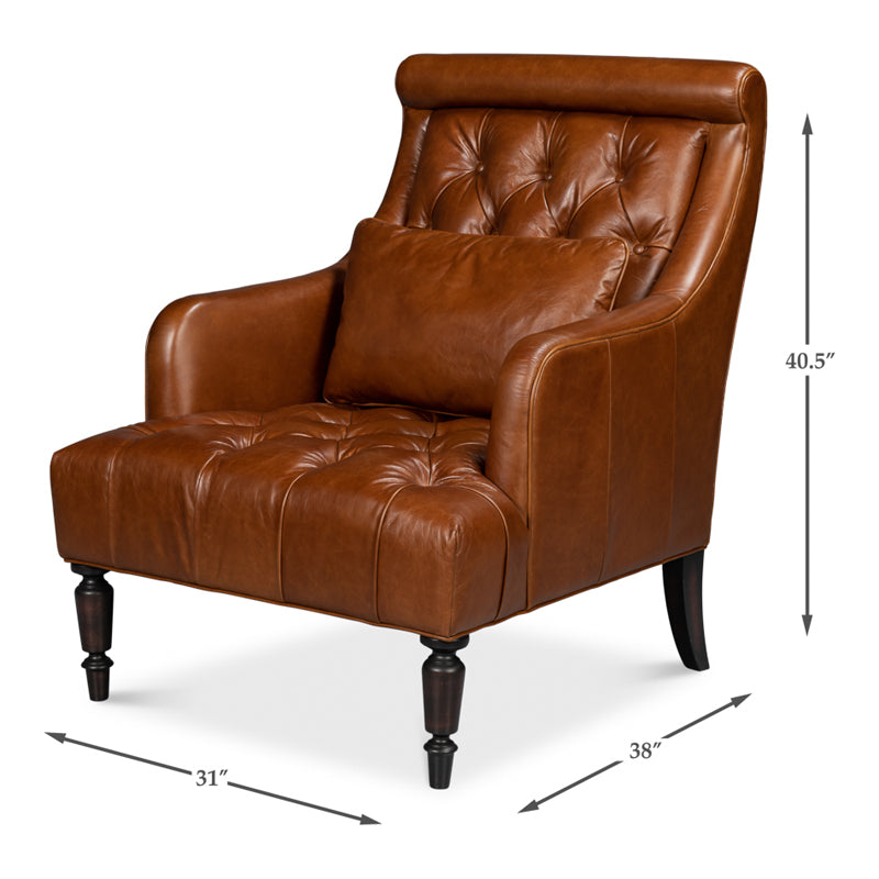 Benton Distilled Leather Chair