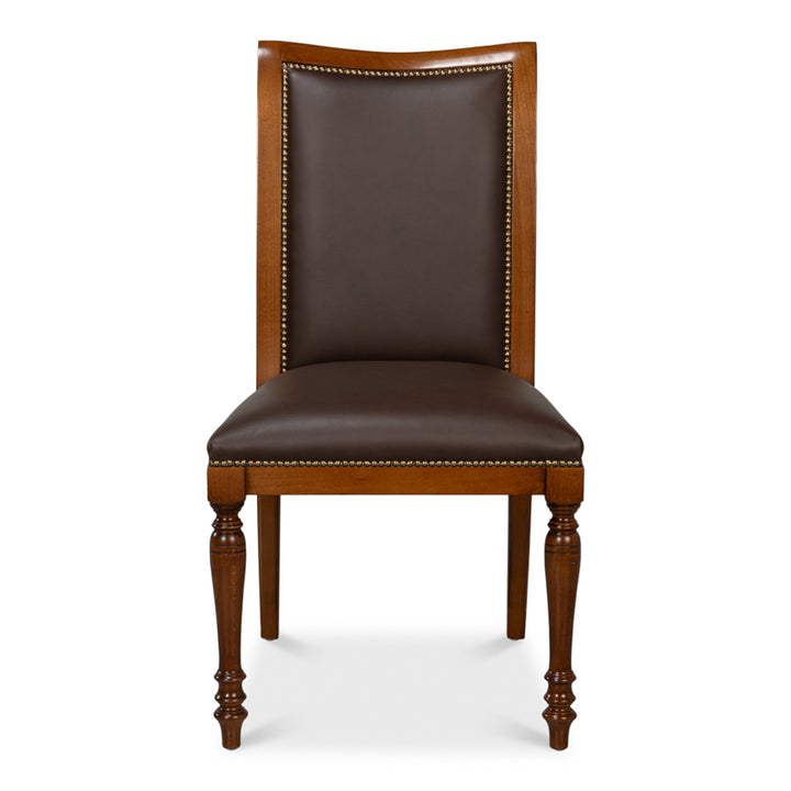 Camile Leather Side Chair
