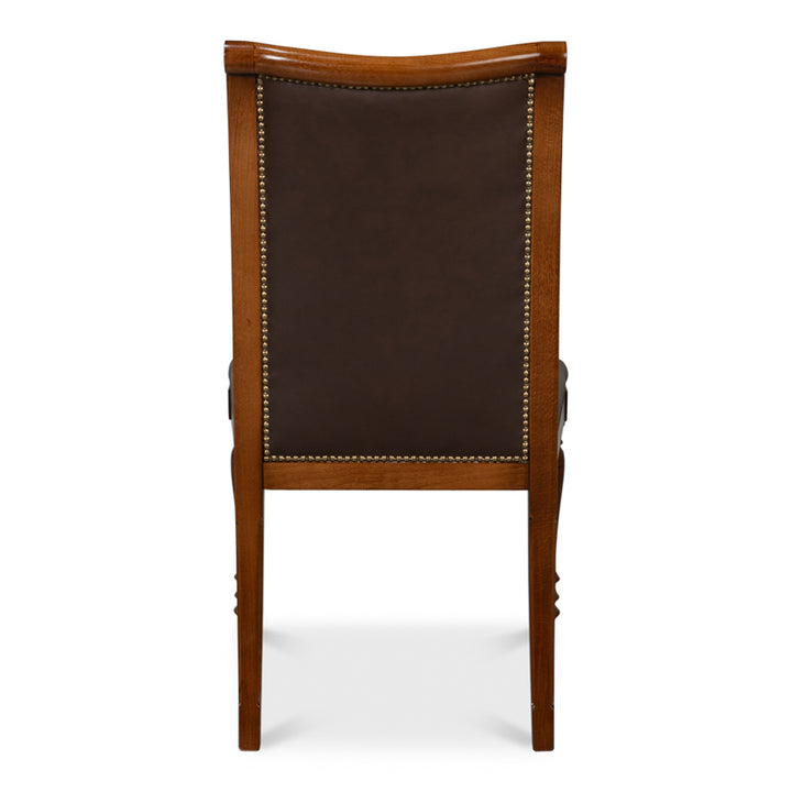 Camile Leather Side Chair