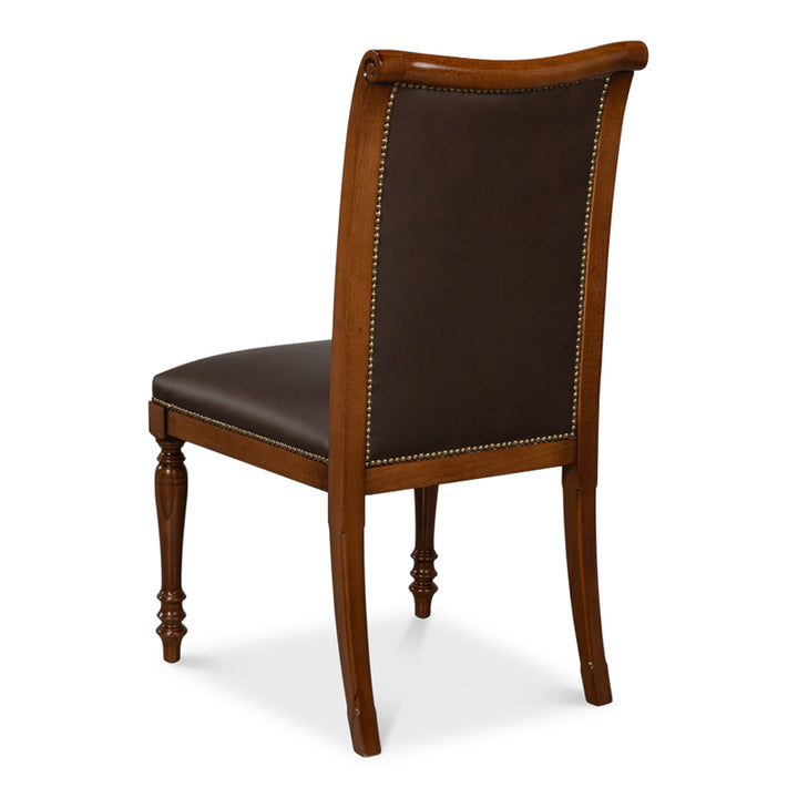 Camile Leather Side Chair