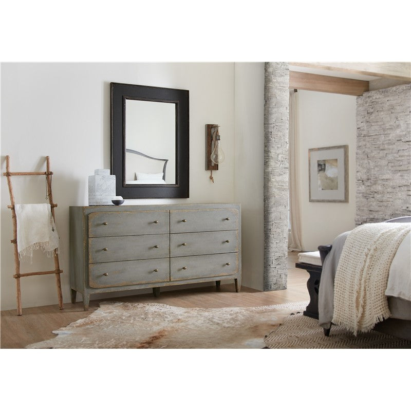 Ciao Bella - 6-Drawer Dresser - Speckled Gray