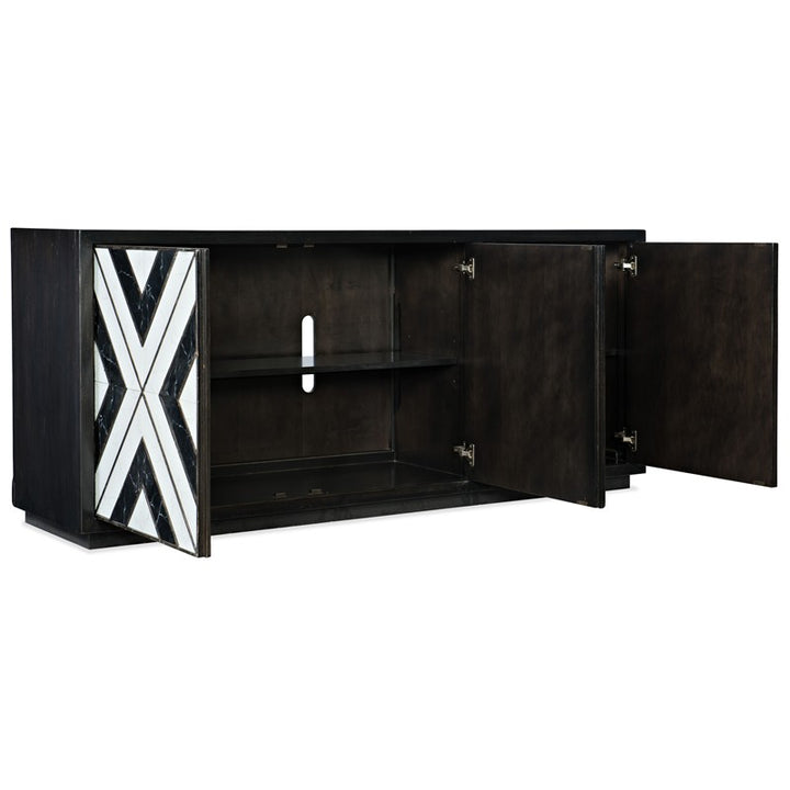 Sanctuary 2 - Noir Et Blanc Entertainment Console - Black