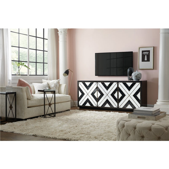 Sanctuary 2 - Noir Et Blanc Entertainment Console - Black