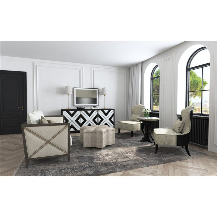 Sanctuary 2 - Noir Et Blanc Entertainment Console - Black