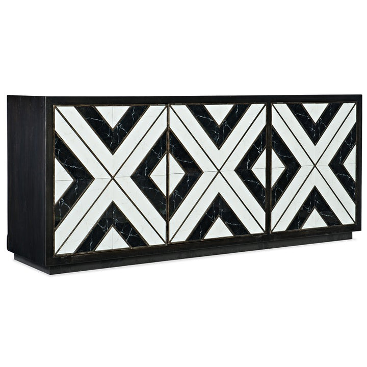 Sanctuary 2 - Noir Et Blanc Entertainment Console - Black