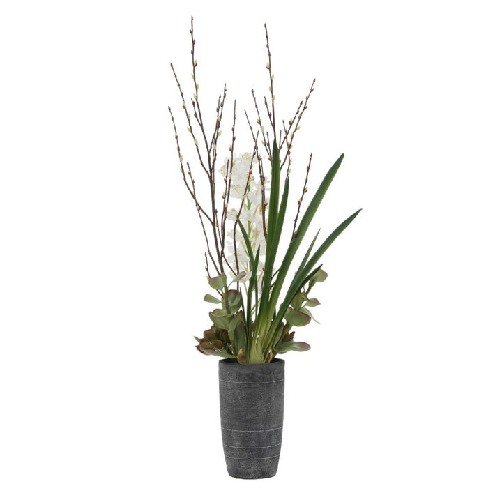 Eterna Orchid - Centerpiece & Vase - Black / Green / White