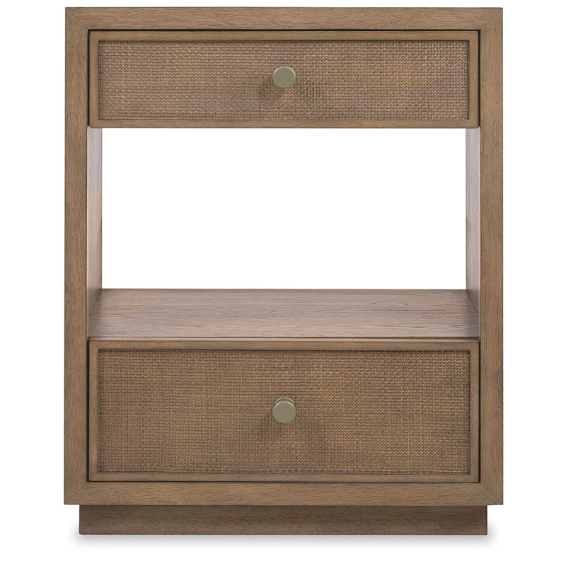 Sonnet - Two-Drawer Nightstand - Dark Gray