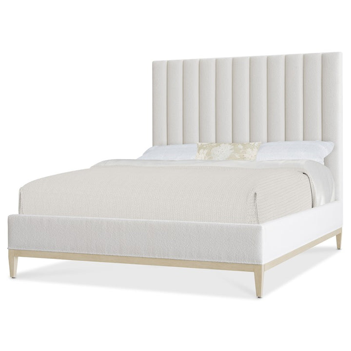 Cascade - Queen Upholstered Bed - White