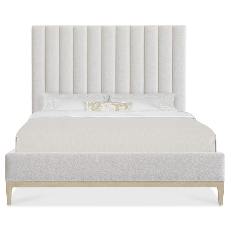 Cascade - Queen Upholstered Bed - White