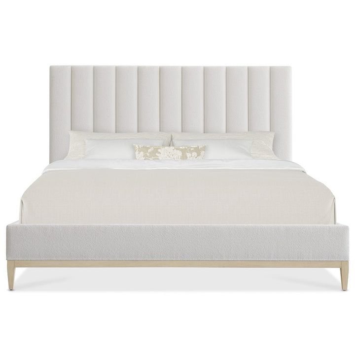Cascade - King Upholstered Bed - White