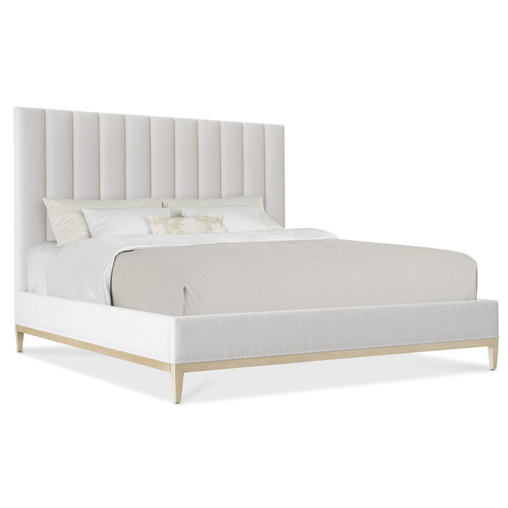 Cascade - King Upholstered Bed - White
