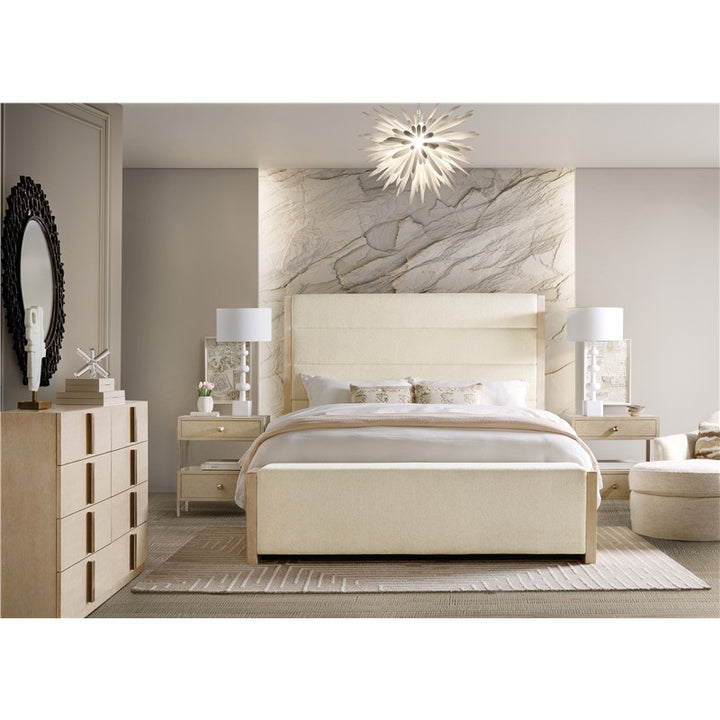 Westwood - Queen Upholstered Storage Bed - Beige