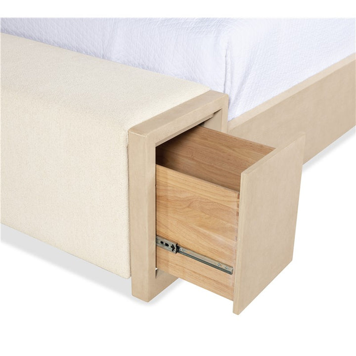 Westwood - California King Upholstered Storage Bed - Beige