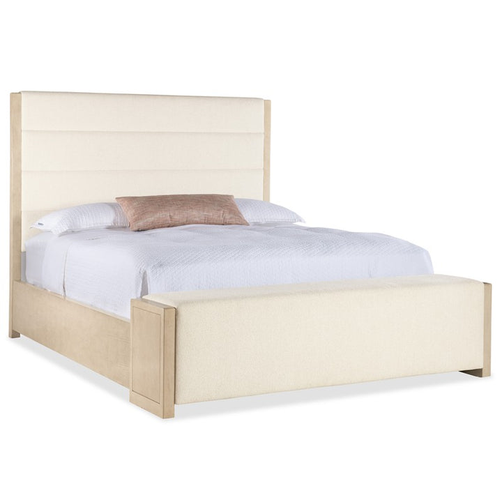 Westwood - King Upholstered Storage Bed - Beige