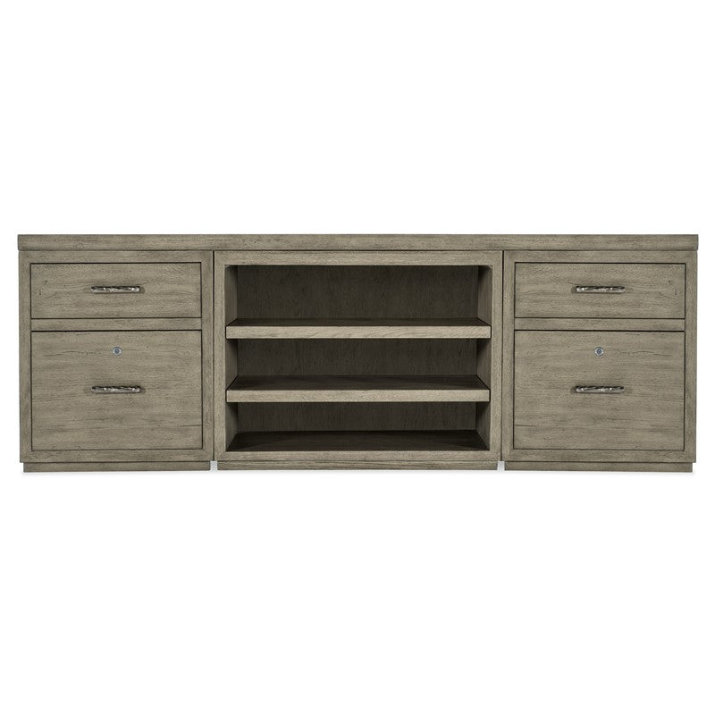 Linville Falls - Credenza - 84" Top - 2 Small Files And Open