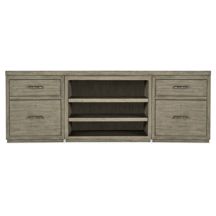 Linville Falls - Credenza - 84" Top - 2 Small Files And Open