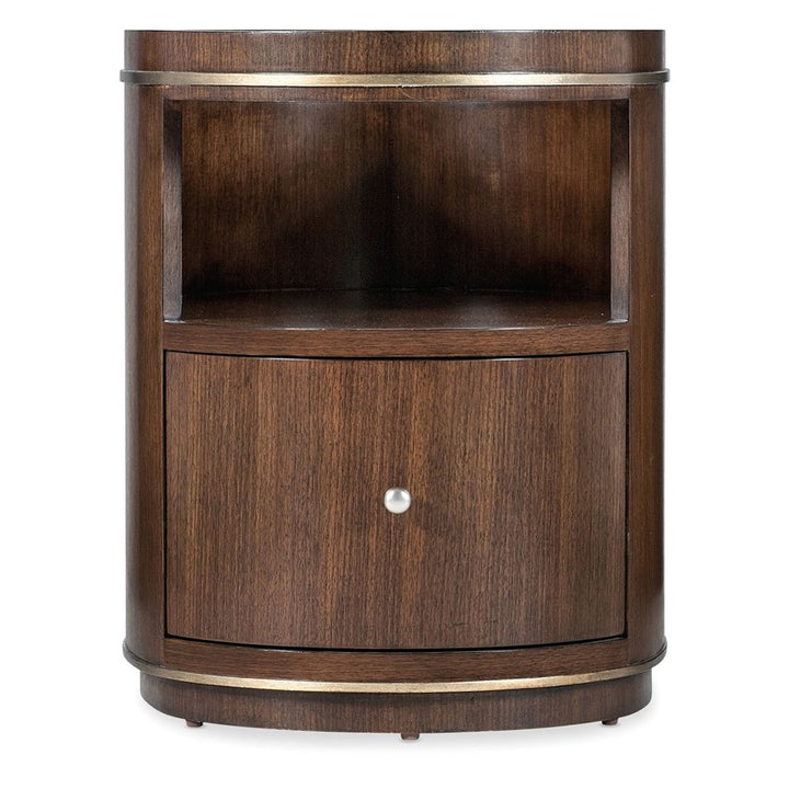 Melange - Contours Side Table - Dark Brown