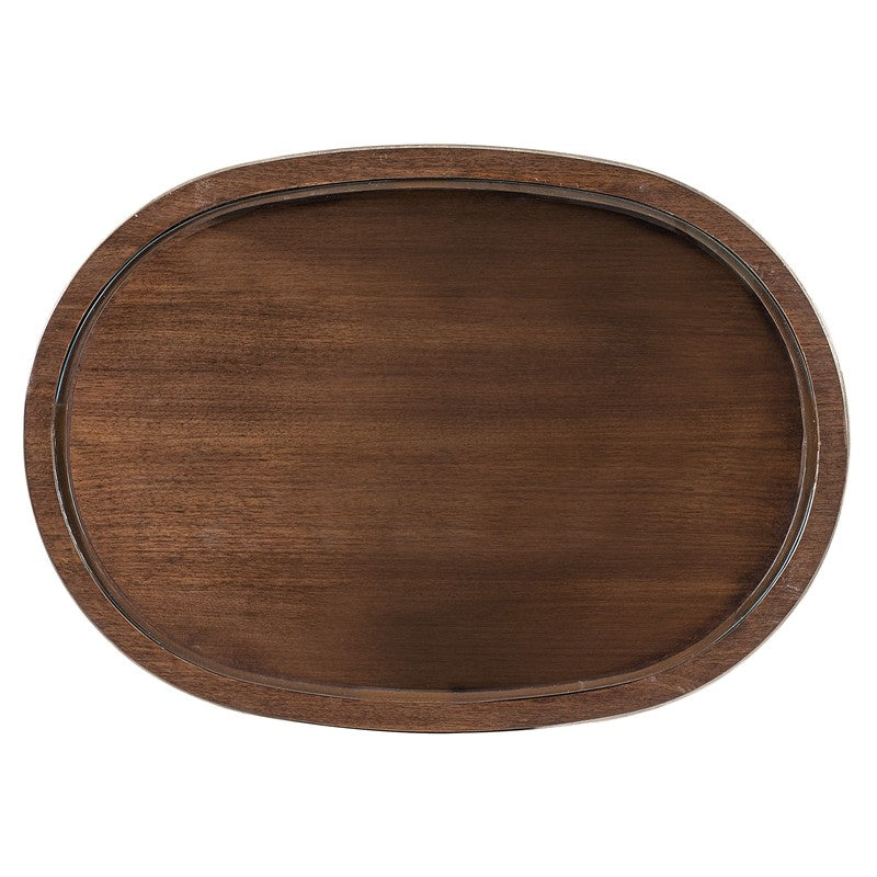 Melange - Contours Side Table - Dark Brown