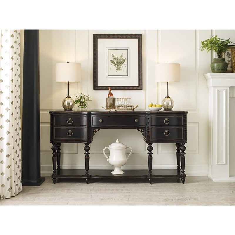 Charleston - Five-Drawer Server - Black
