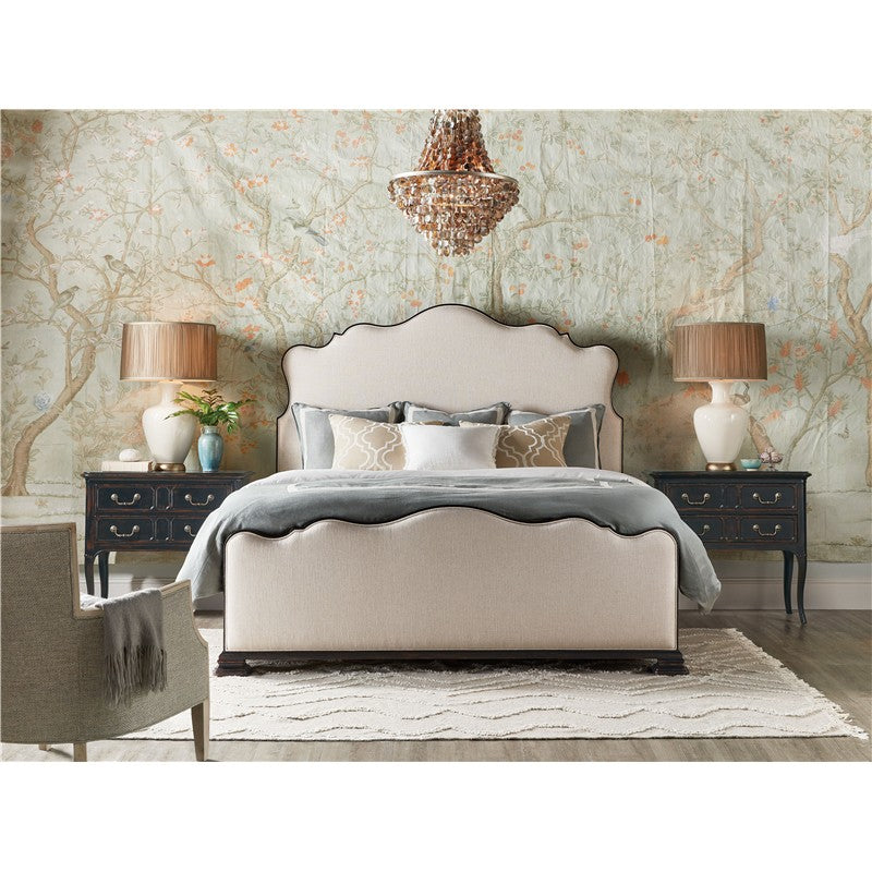 Charleston - King Upholstered Bed - Black